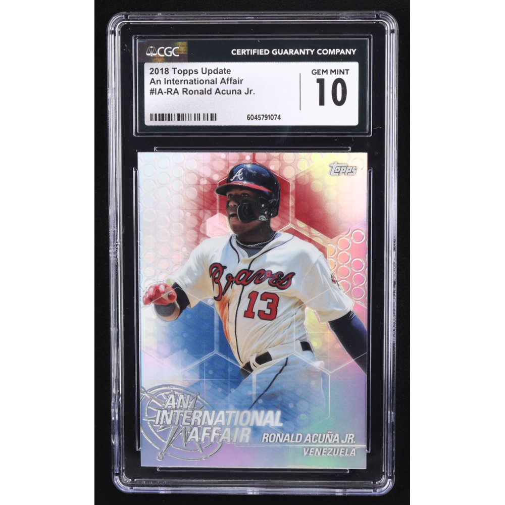 Ronald Acuna Jr. 2018 Topps Chrome Update An International Affair #IARA RC (CGC 10) at PristineAuction.com