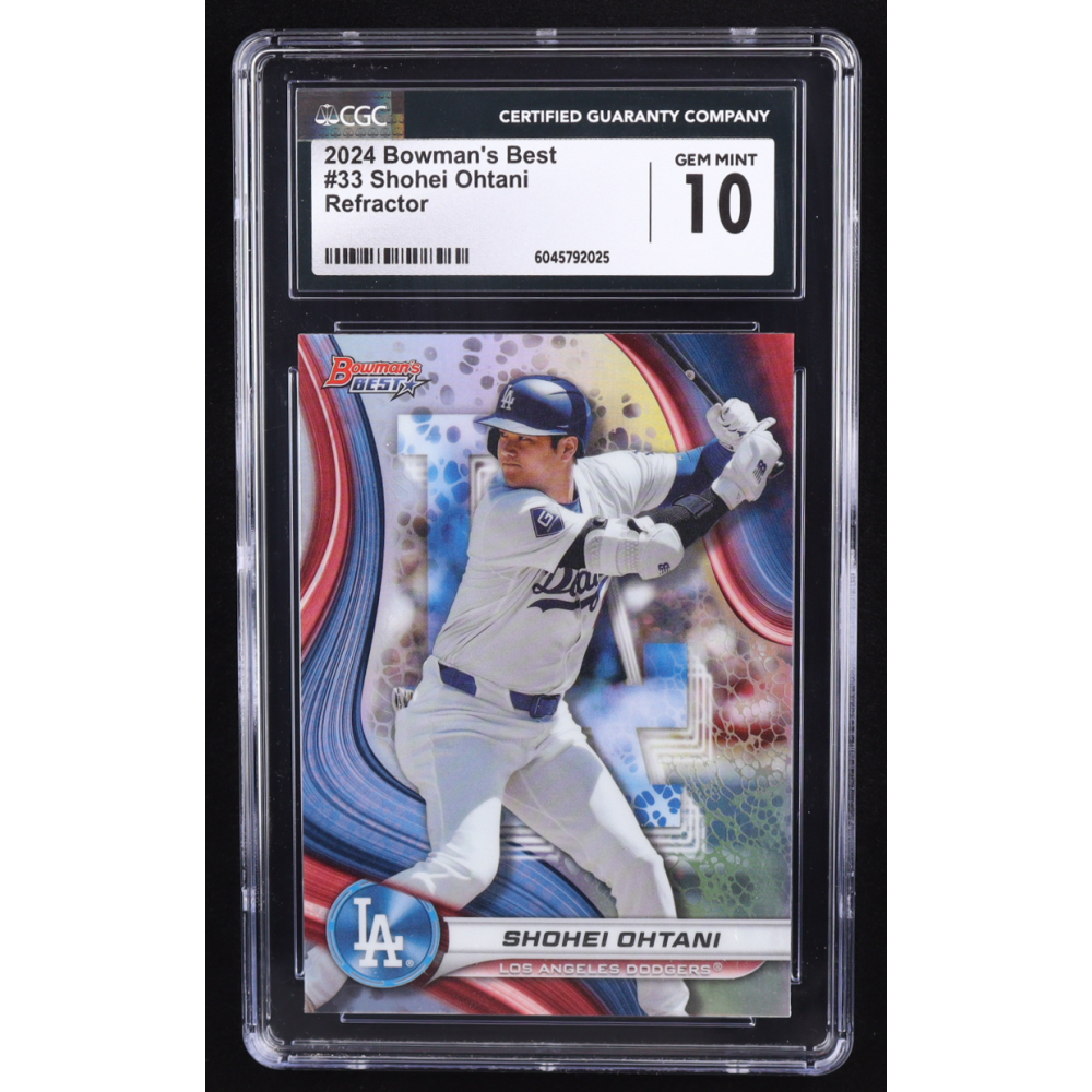 Shohei Ohtani 2024 Bowman's Best Refractors #33 (CGC 10) at PristineAuction.com