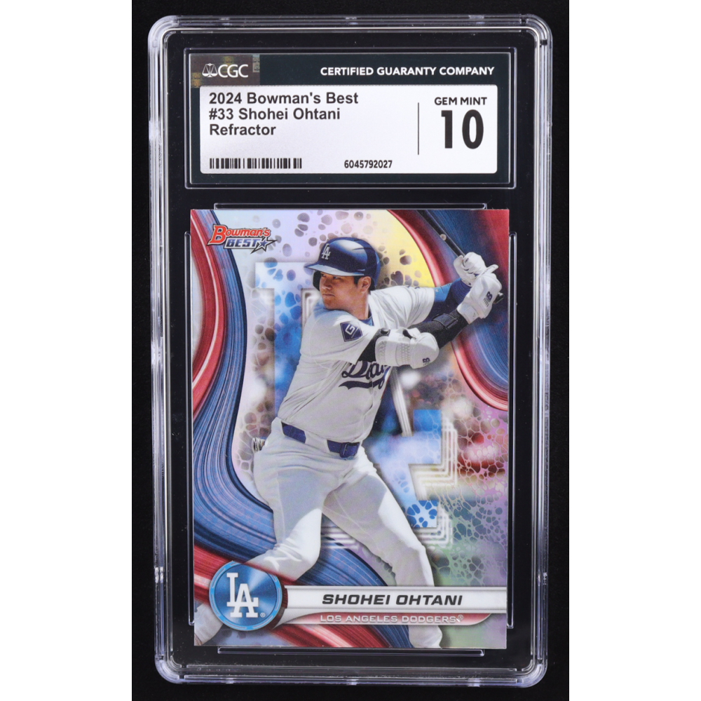 Shohei Ohtani 2024 Bowman's Best Refractors #33 (CGC 10) at PristineAuction.com