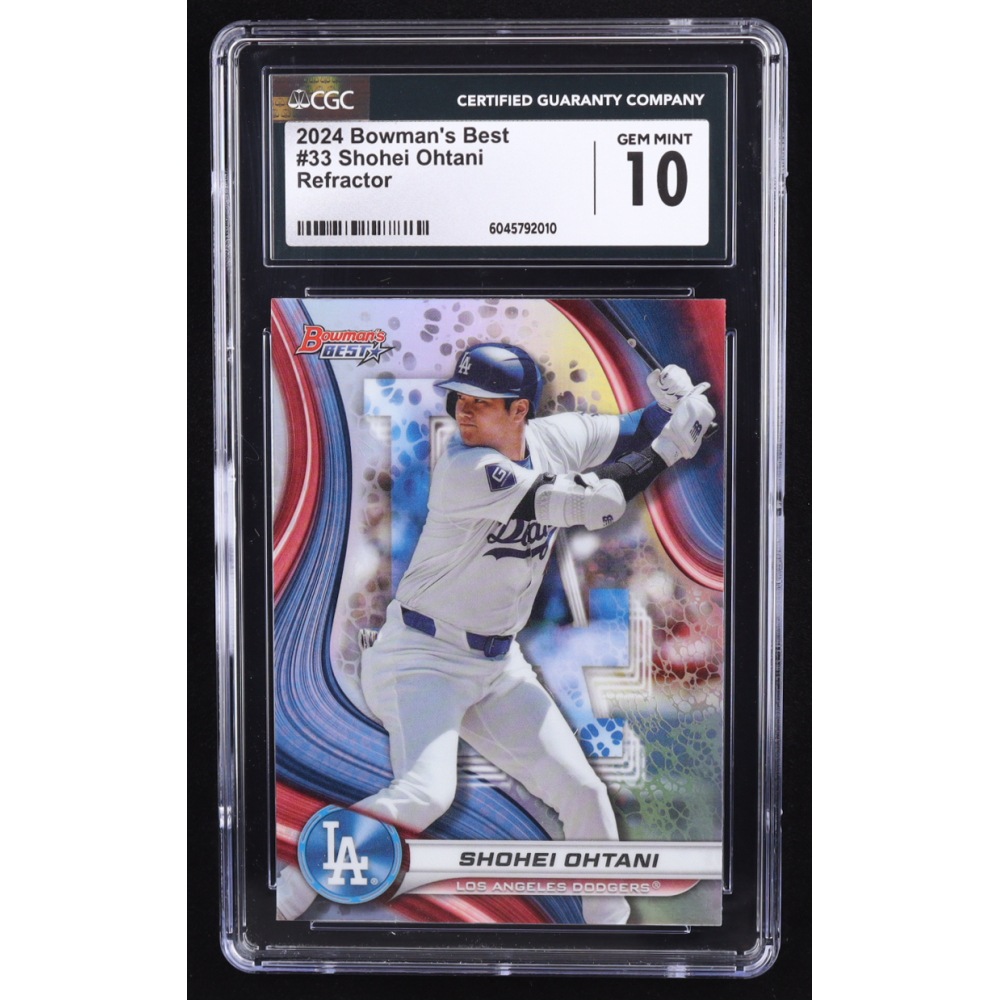 Shohei Ohtani 2024 Bowman's Best Refractors #33 (CGC 10) at PristineAuction.com