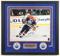 Wayne Gretzky Signed Oilers Custom Framed Photo Display (Gretzky) at PristineAuction.com