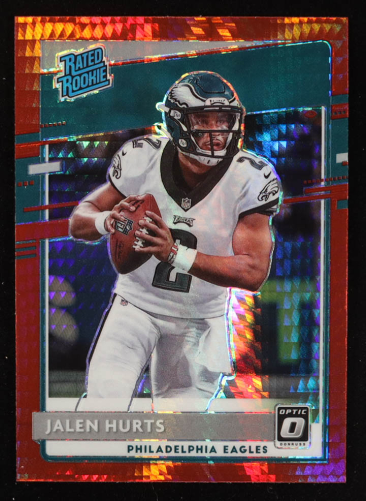 Jalen Hurts 2020 Donruss Optic Rated Rookie Red Hyper #164 RC
