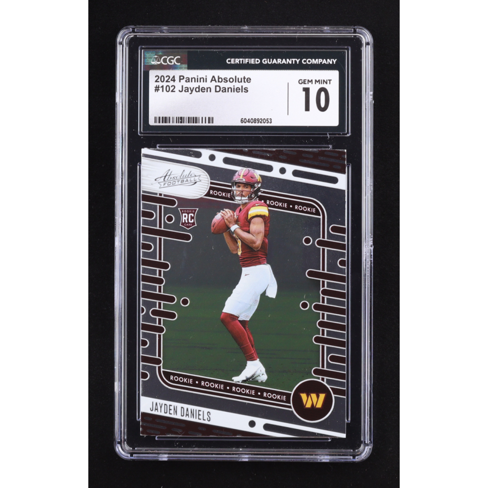 Jayden Daniels 2024 Absolute #102 RC (CGC 10) at PristineAuction.com