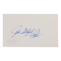 Jim 'Catfish' Hunter Signed Index Card (ACOA) at PristineAuction.com