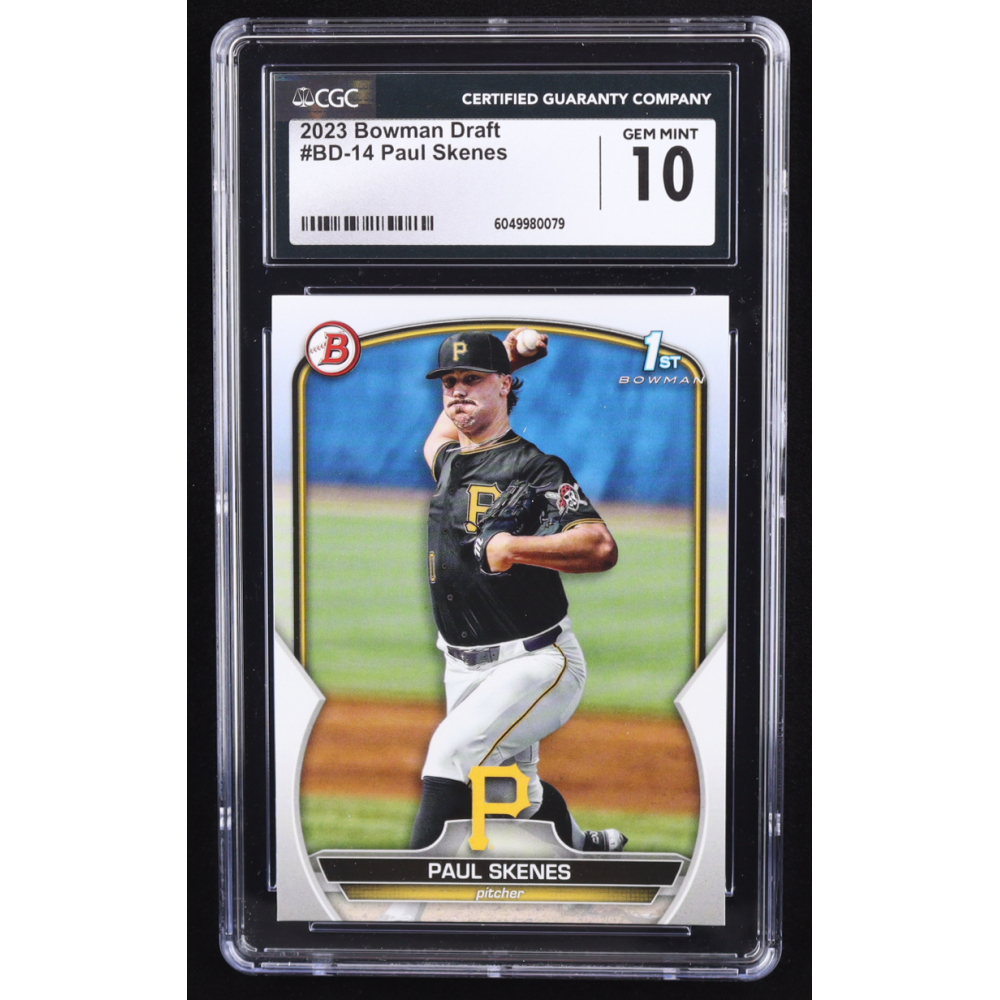 Paul Skenes 2023 Bowman Draft #BD14 RC (CGC 10) at PristineAuction.com