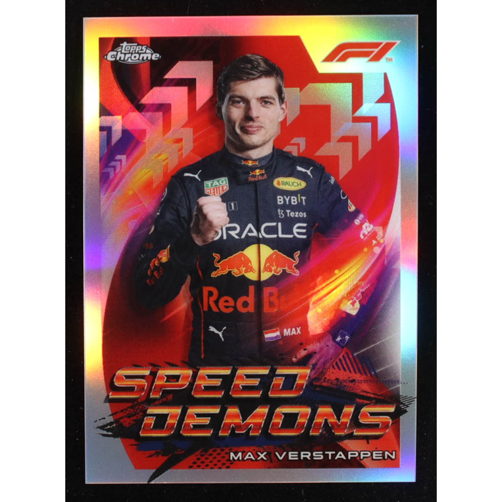 Max Verstappen 2022 Topps Chrome Formula 1 Speed Demons #SDMV at PristineAuction.com