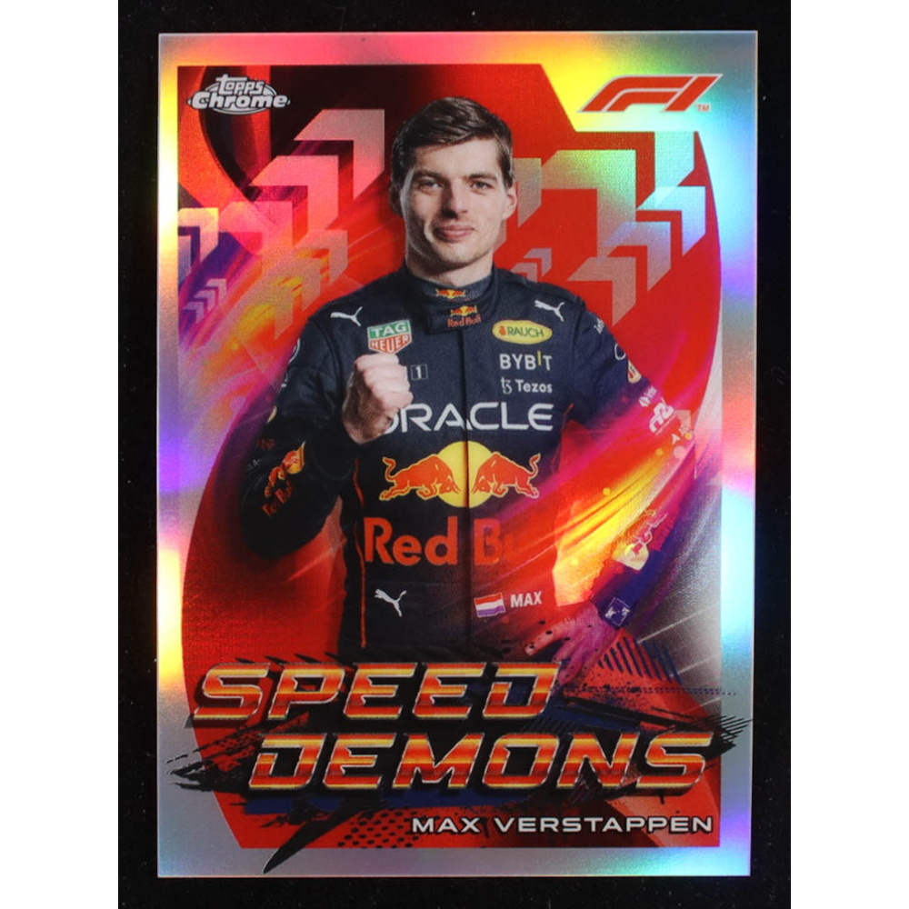 Max Verstappen 2022 Topps Chrome Formula 1 Speed Demons #SDMV at PristineAuction.com