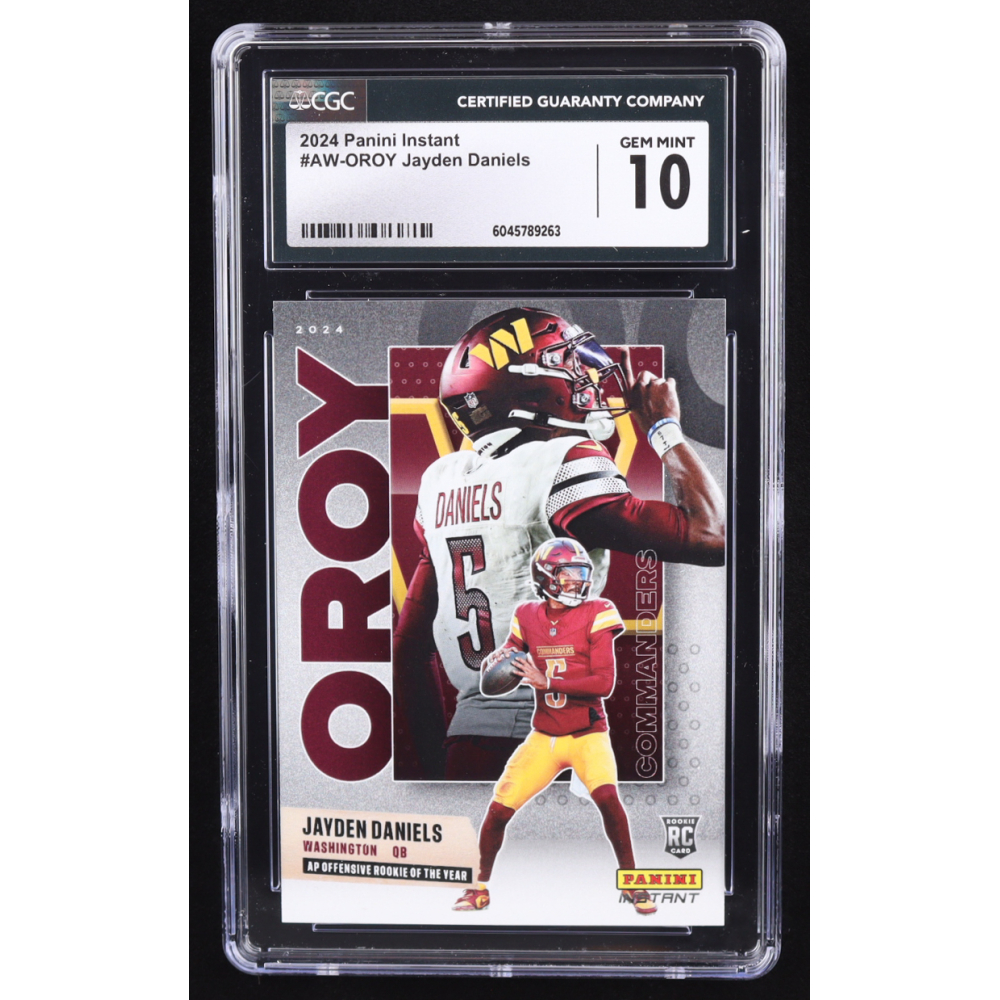 Jayden Daniels 2024 Panini Instant Award Winners #AWOROY RC (CGC 10) at PristineAuction.com