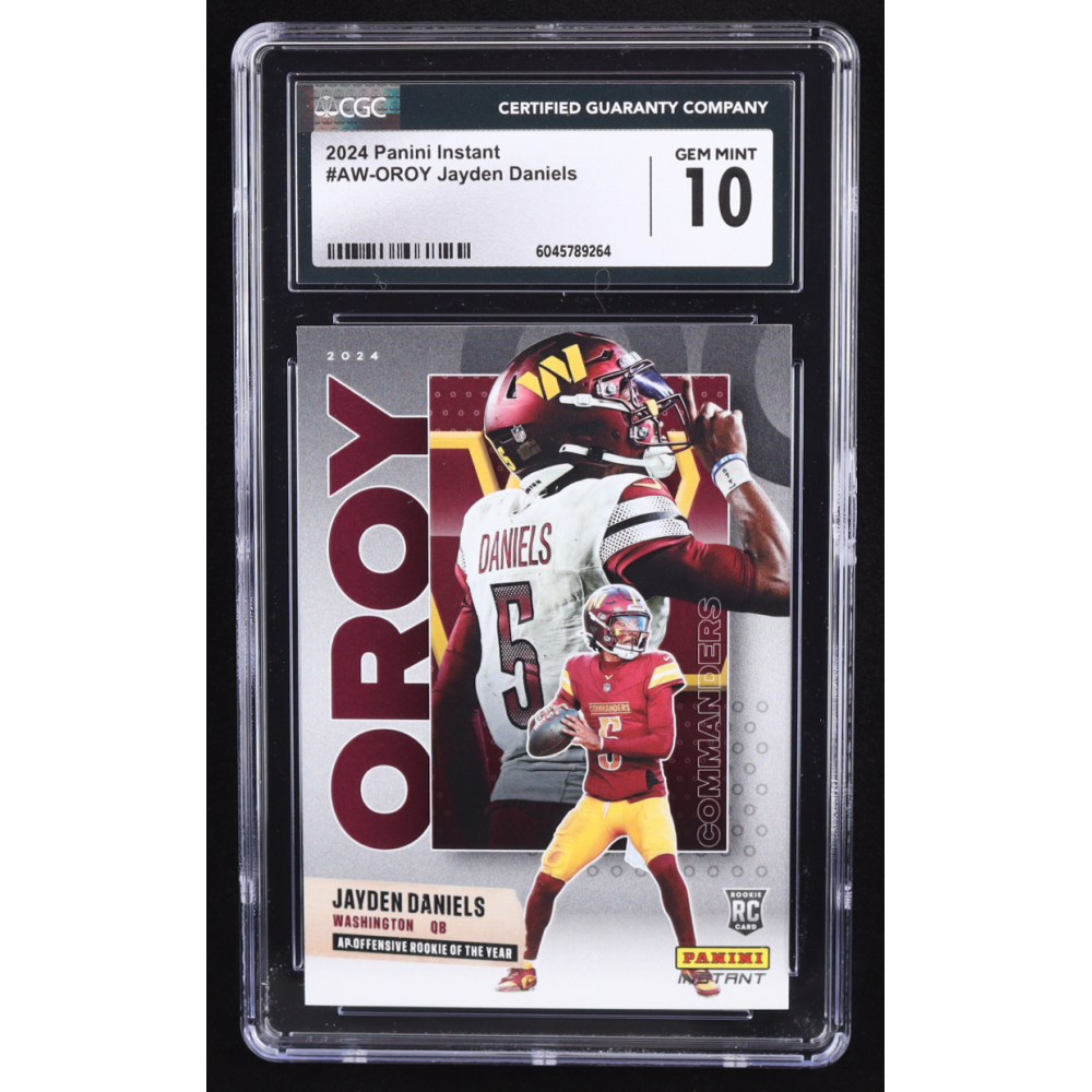 Jayden Daniels 2024 Panini Instant Award Winners #AWOROY RC (CGC 10) at PristineAuction.com