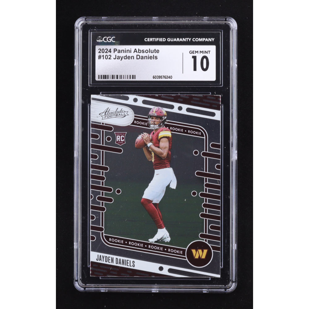 Jayden Daniels 2024 Absolute #102 RC (CGC 10) at PristineAuction.com