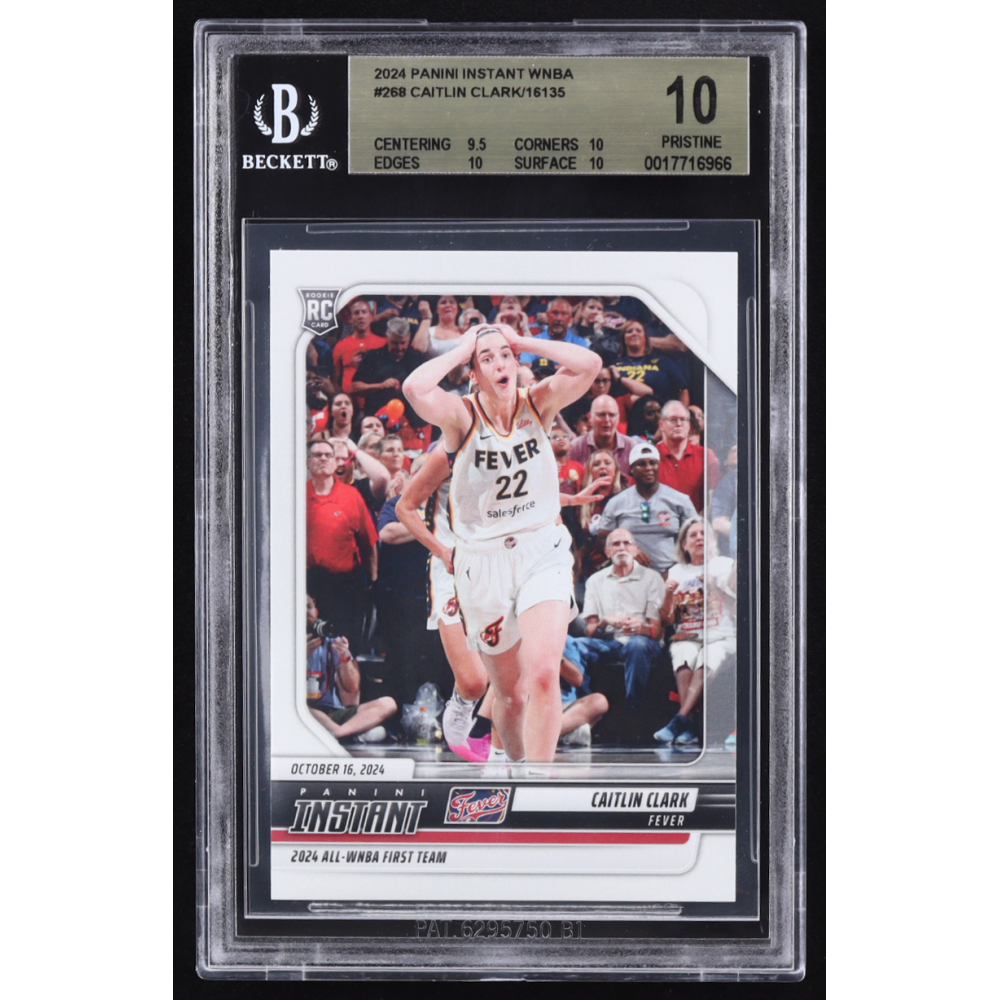Caitlin Clark 2024 Panini Instant WNBA #268 RC (BGS 10) at PristineAuction.com