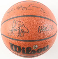 Larry Bird, Julius Erving & Magic Johnson Signed NBA Basketball (Beckett) at PristineAuction.com