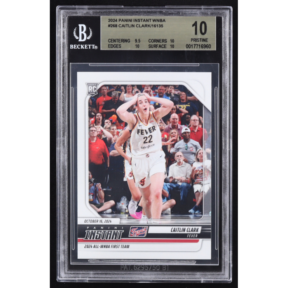 Caitlin Clark 2024 Panini Instant WNBA #268 RC (BGS 10) at PristineAuction.com