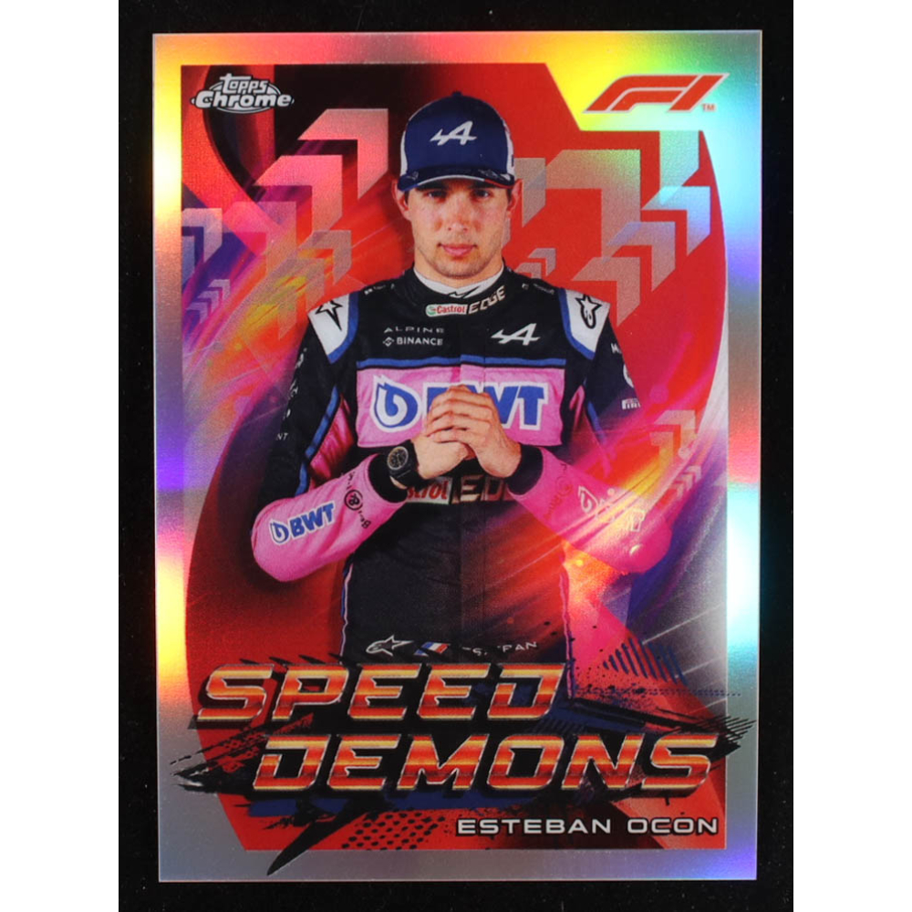 Esteban Ocon 2022 Topps Chrome Formula 1 Speed Demons #SDEO at PristineAuction.com