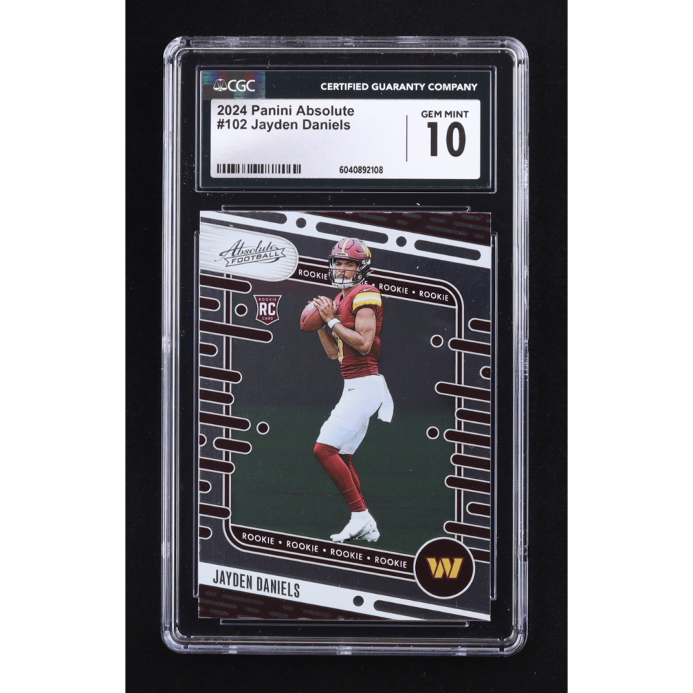 Jayden Daniels 2024 Absolute #102 RC (CGC 10) at PristineAuction.com