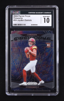 Jayden Daniels 2024 Panini Prizm Fireworks #24 RC (CGC 10) at PristineAuction.com