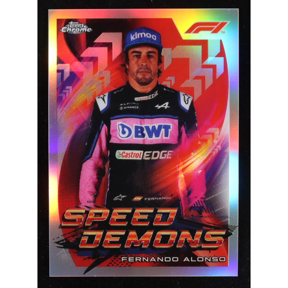 Fernando Alonso 2022 Topps Chrome Formula 1 Speed Demons #SDFA at PristineAuction.com