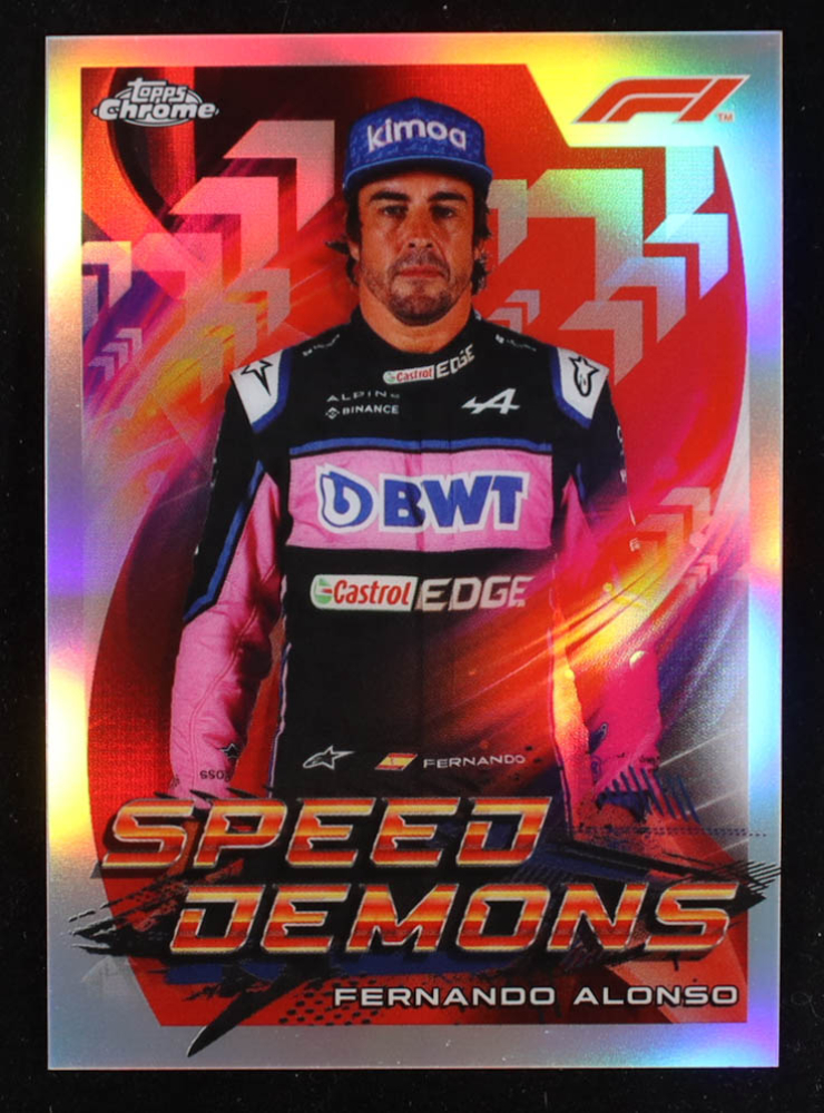 Fernando Alonso 2022 Topps Chrome Formula 1 Speed Demons #SDFA