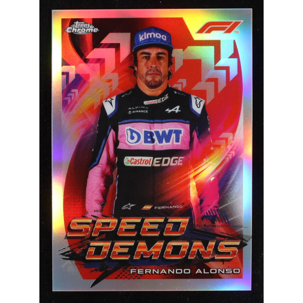 Fernando Alonso 2022 Topps Chrome Formula 1 Speed Demons #SDFA at PristineAuction.com