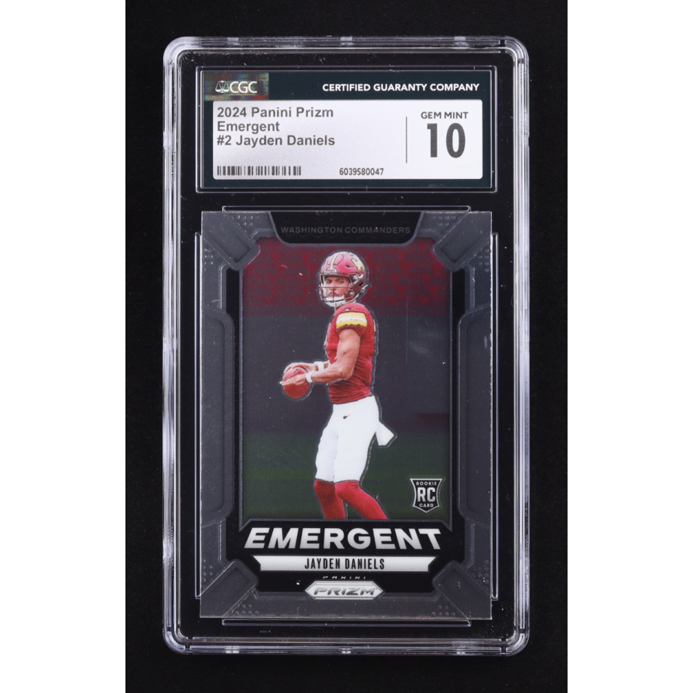 Jayden Daniels 2024 Panini Prizm Emergent #2 RC (CGC 10) at PristineAuction.com