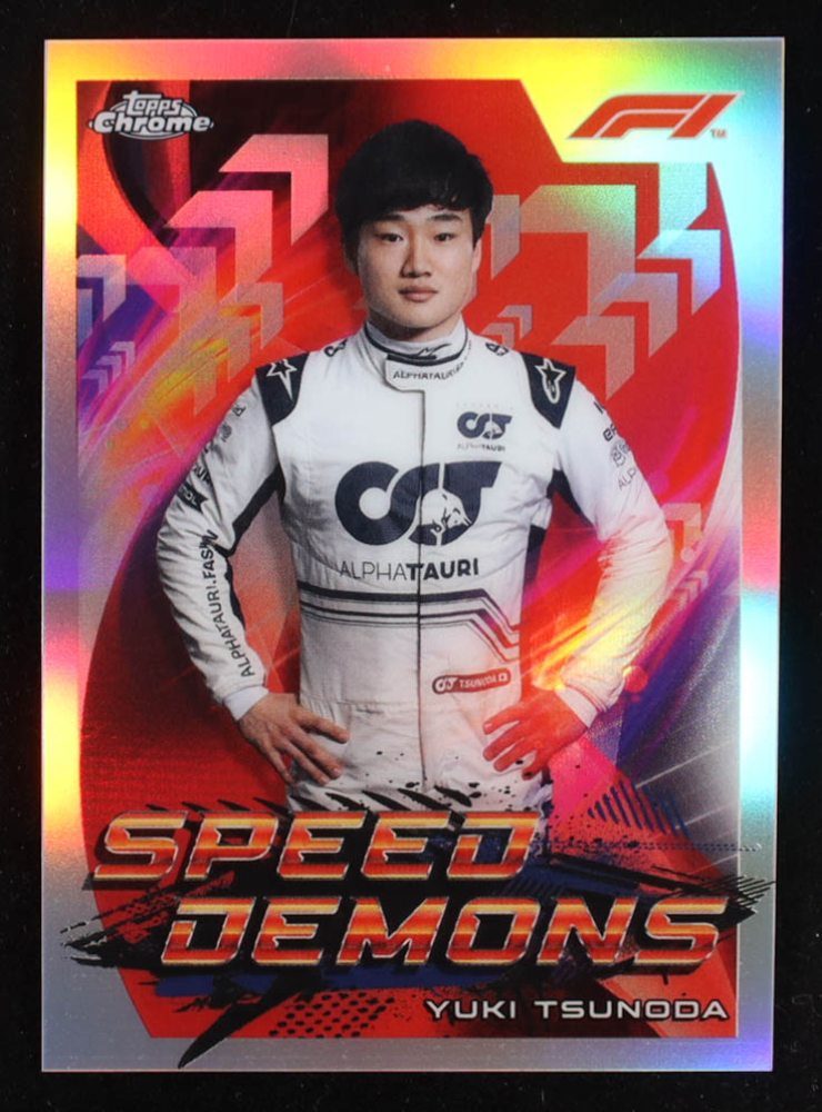 Yuki Tsunoda 2022 Topps Chrome Formula 1 Speed Demons #SDYT