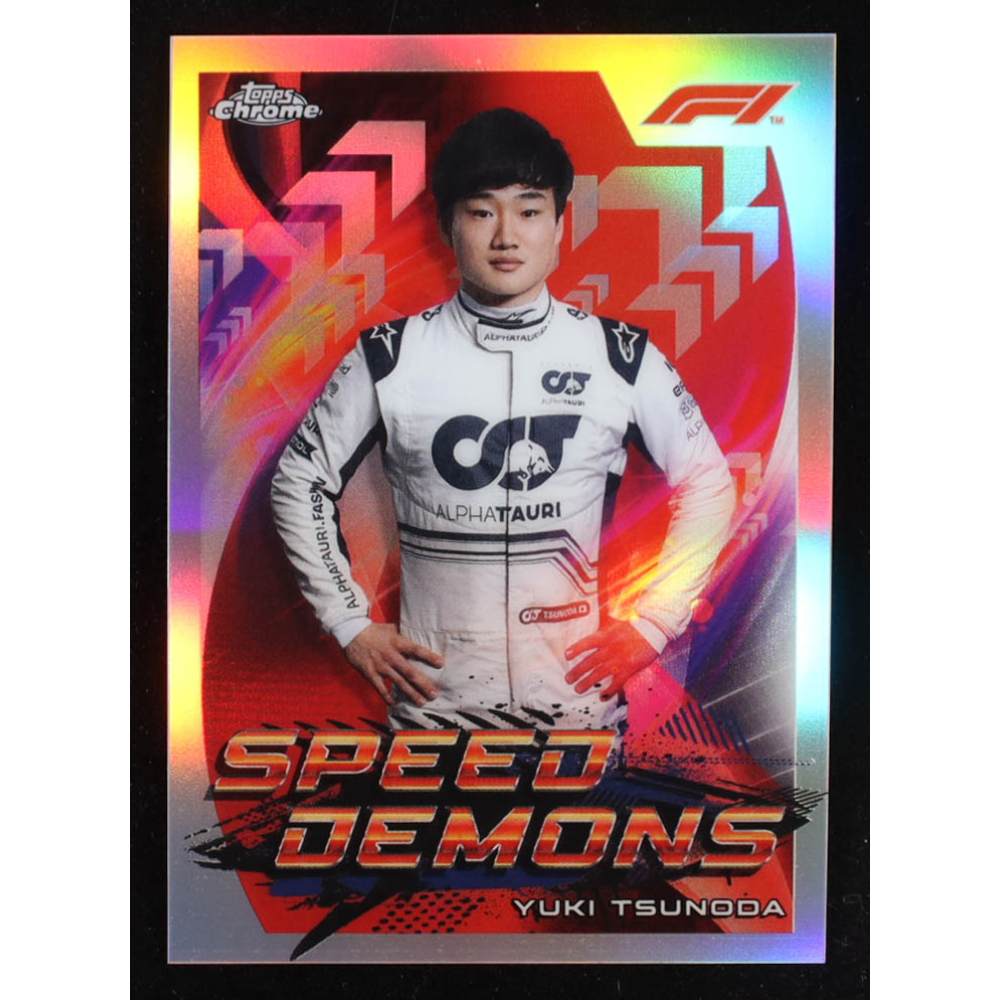 Yuki Tsunoda 2022 Topps Chrome Formula 1 Speed Demons #SDYT at PristineAuction.com