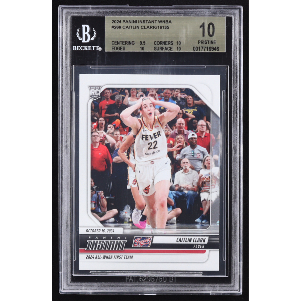 Caitlin Clark 2024 Panini Instant WNBA #268 RC (BGS 10) at PristineAuction.com