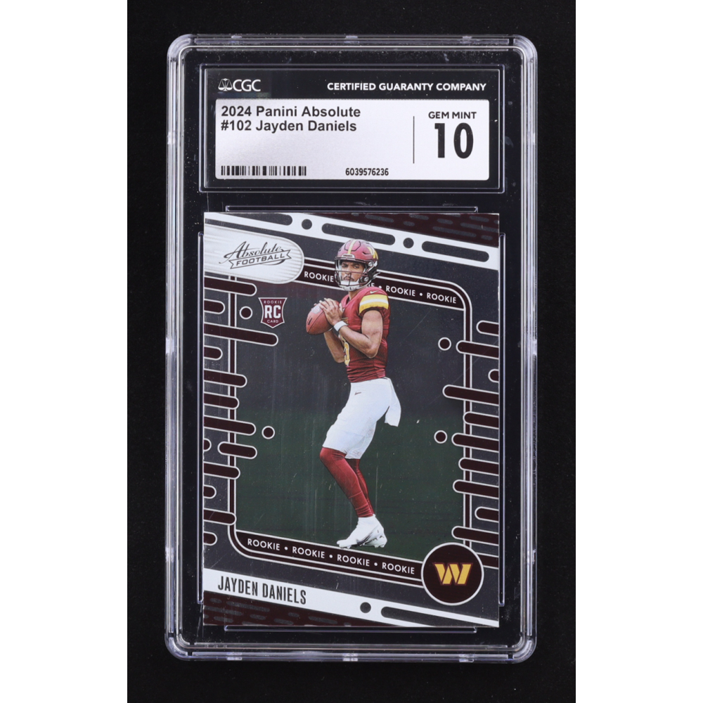 Jayden Daniels 2024 Absolute #102 RC (CGC 10) at PristineAuction.com