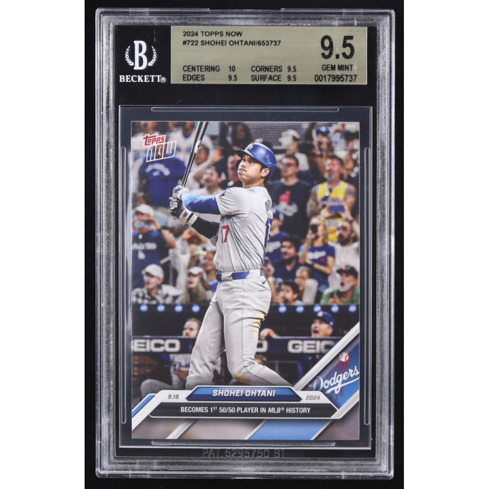 Shohei Ohtani 2024 Topps Now #722 (BGS 9.5) at PristineAuction.com