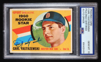 Carl Yastrzemski Signed 1960 Topps #148 RC (PSA | Auto 10) at PristineAuction.com