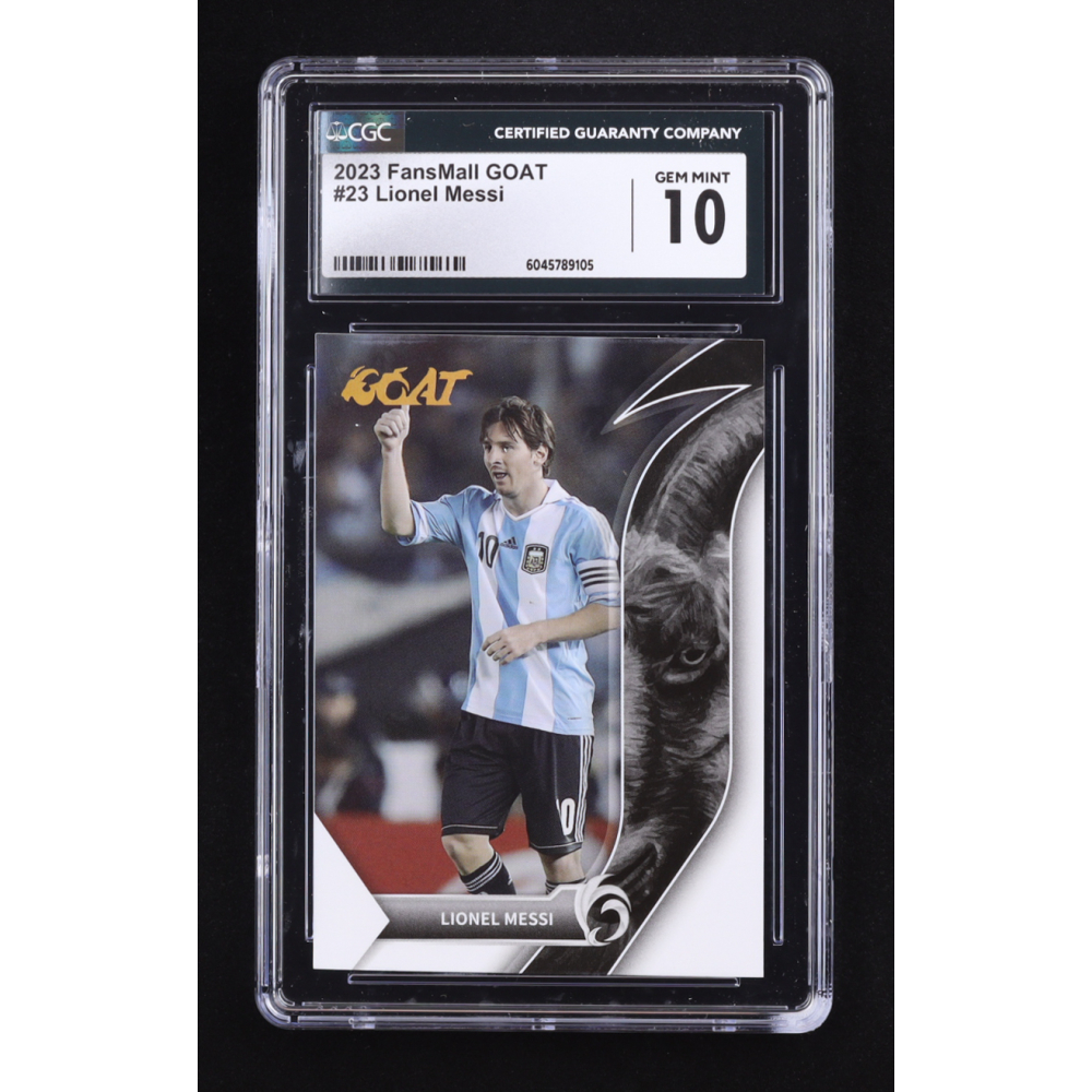 Lionel Messi 2023 FansMall GOAT #23 (CGC 10) at PristineAuction.com