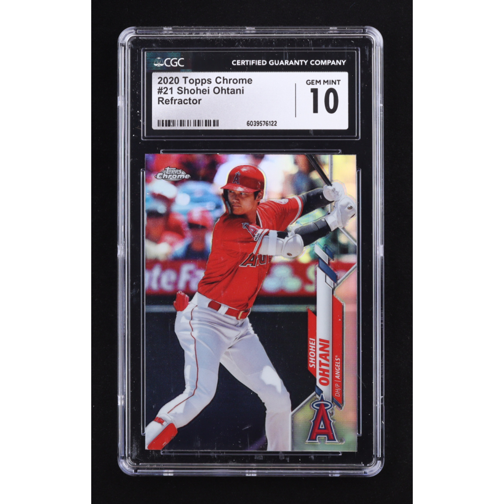 Shohei Ohtani 2020 Topps Chrome Refractors #21 (CGC 10) at PristineAuction.com