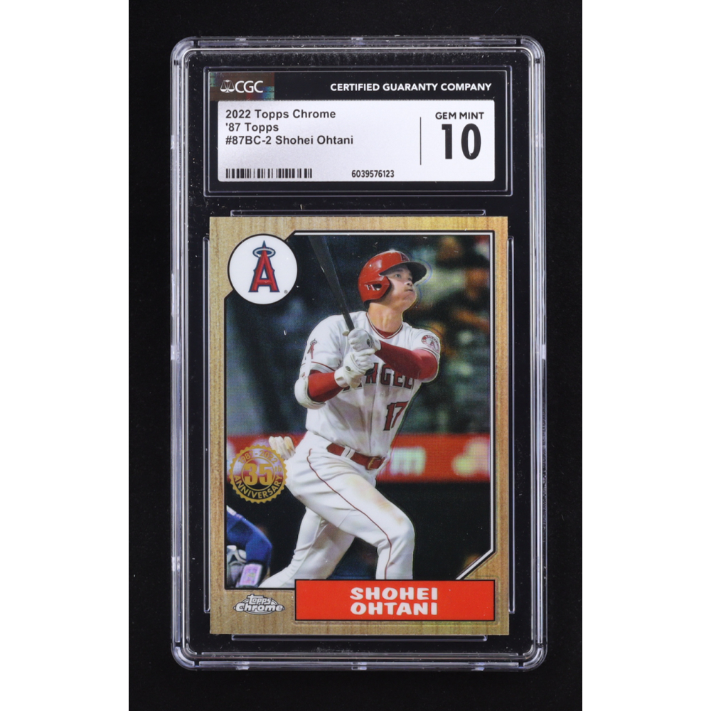 Shohei Ohtani 2022 Topps Chrome '87 Topps #87BC2 (CGC 10) at PristineAuction.com