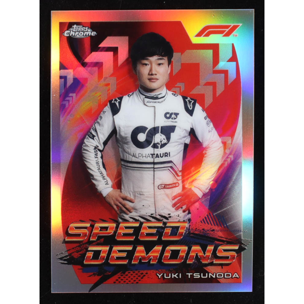 Yuki Tsunoda 2022 Topps Chrome Formula 1 Speed Demons #SDYT at PristineAuction.com