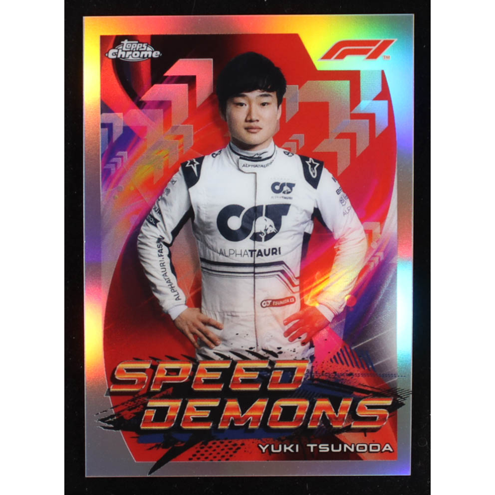 Yuki Tsunoda 2022 Topps Chrome Formula 1 Speed Demons #SDYT at PristineAuction.com