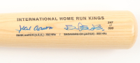 Hank Aaron & Sadaharu Oh Signed LE International Home Run Kings Rawlings Pro Ring Baseball Bat (PSA) at PristineAuction.com