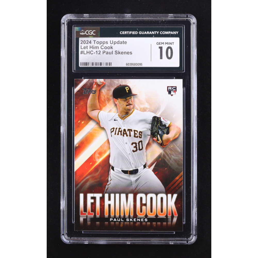 Paul Skenes 2024 Topps Update Let Him Cook #LHC12 RC (CGC 10) at PristineAuction.com