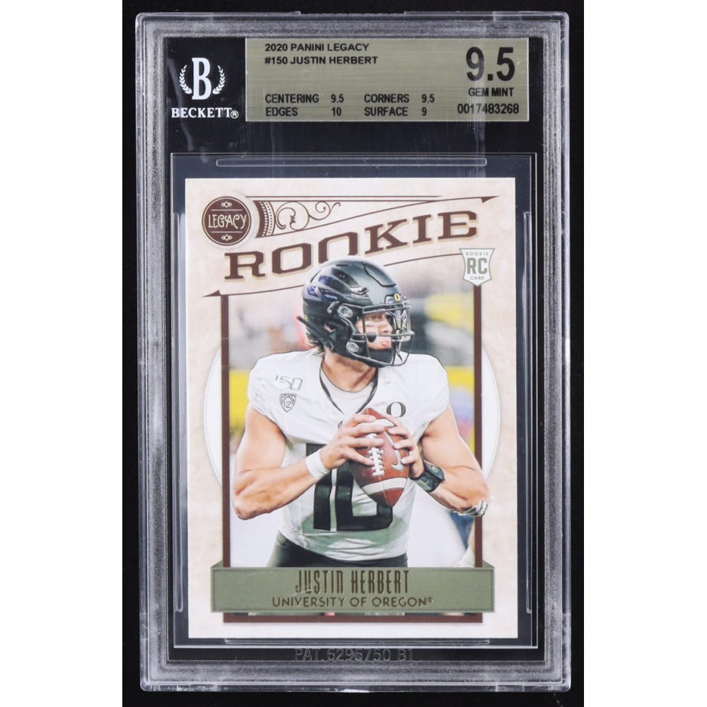 Justin Herbert 2020 Panini Legacy #150 RC (BGS 9.5) at PristineAuction.com