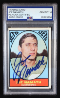 Joe Namath Signed 1967 Topps #98 (PSA | Auto 10) at PristineAuction.com