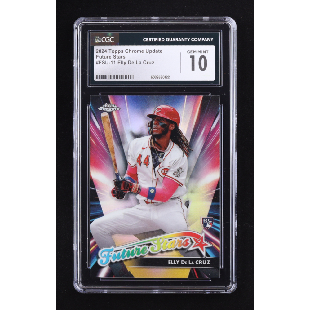 Elly De La Cruz 2024 Topps Chrome Update Future Stars #FSU11 RC (CGC 10) at PristineAuction.com