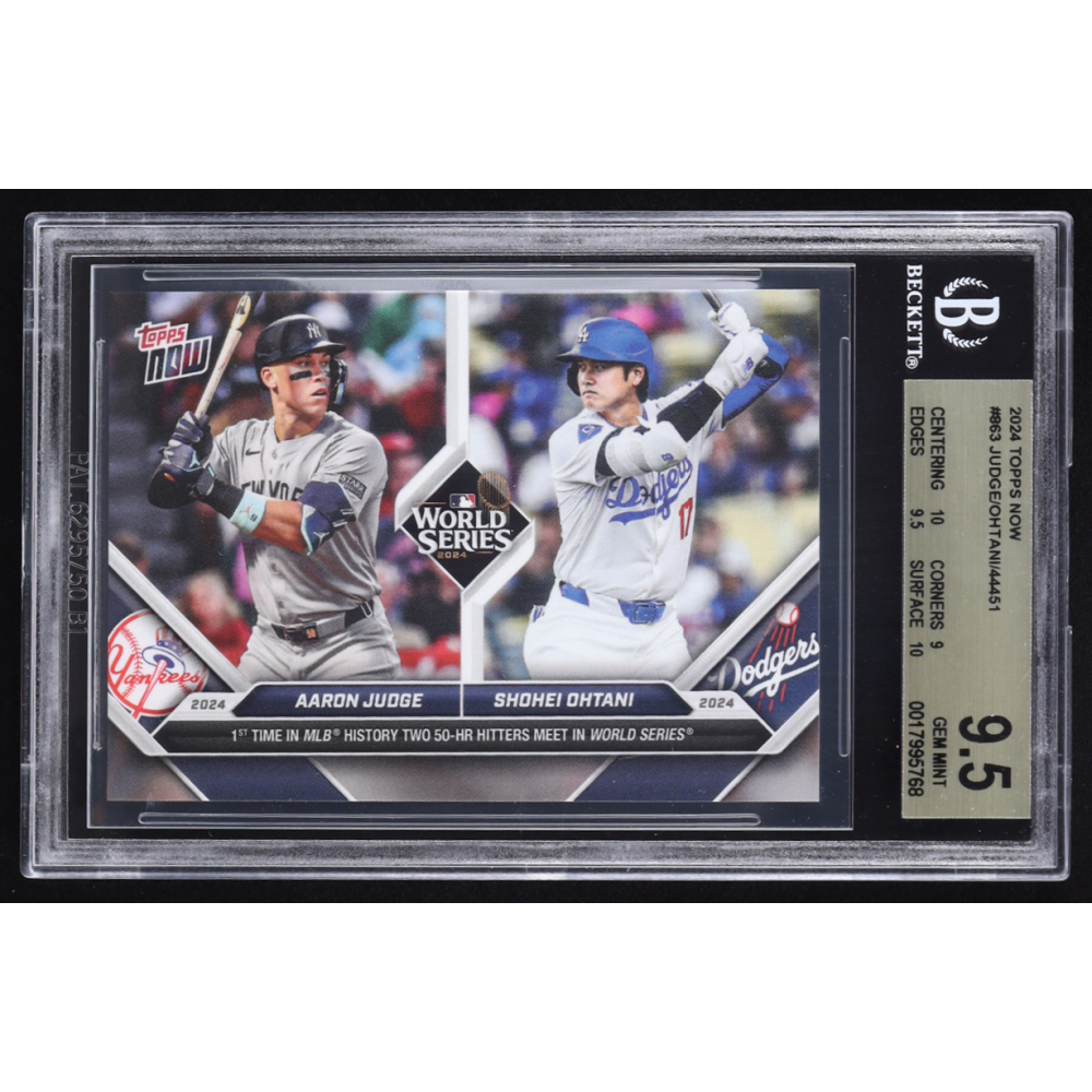 Aaron Judge / Shohei Ohtani 2024 Topps Now #863 (BGS 9.5) at PristineAuction.com