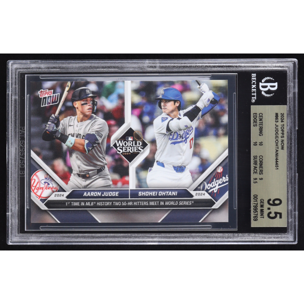 Aaron Judge / Shohei Ohtani 2024 Topps Now #863 (BGS 9.5) at PristineAuction.com