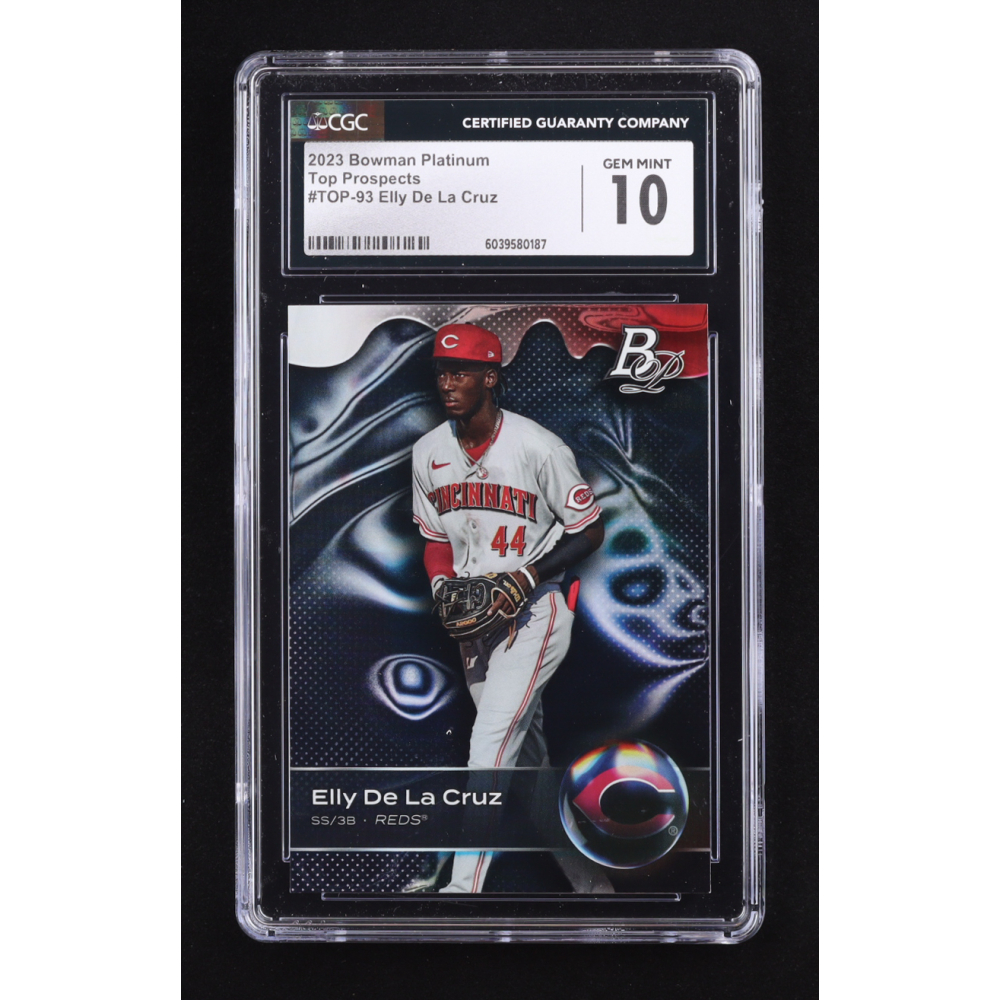 Elly De La Cruz 2023 Bowman Platinum Top Prospects #TOP93 RC (CGC 10) at PristineAuction.com