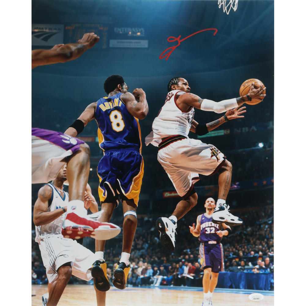Allen Iverson Signed 76ers 16x20 Photo (JSA) at PristineAuction.com