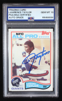 Lawrence Taylor Signed 1982 Topps #434 RC (PSA | Auto 10) at PristineAuction.com