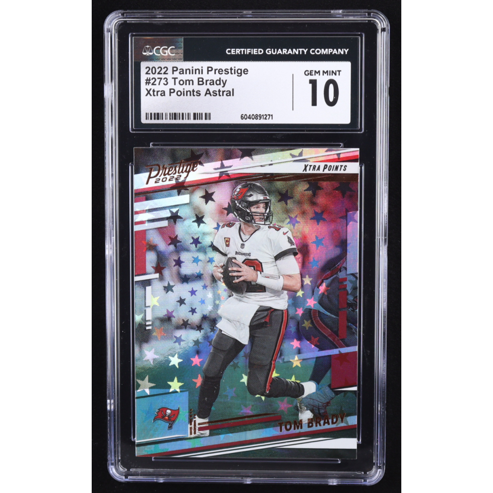 Tom Brady 2022 Prestige Xtra Points Astral #273 (CGC 10) at PristineAuction.com