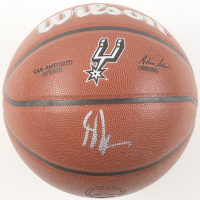 Stephen Jackson Signed Spurs Logo NBA Basketball (JSA) at PristineAuction.com