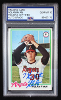 Nolan Ryan Signed 1978 Topps #400 "7 No Hitters" (PSA | Auto 10) at PristineAuction.com