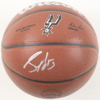 Stephen Jackson Signed Spurs Logo NBA Basketball (JSA) at PristineAuction.com