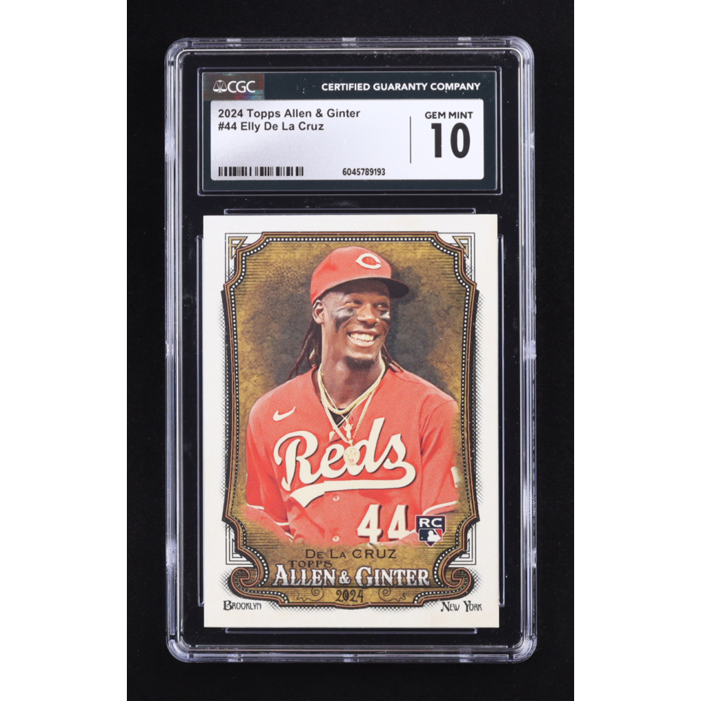 Elly De La Cruz 2024 Topps Allen and Ginter #44 RC (CGC 10) at PristineAuction.com